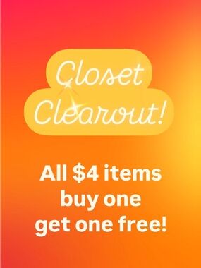 $4 items buy one get one!